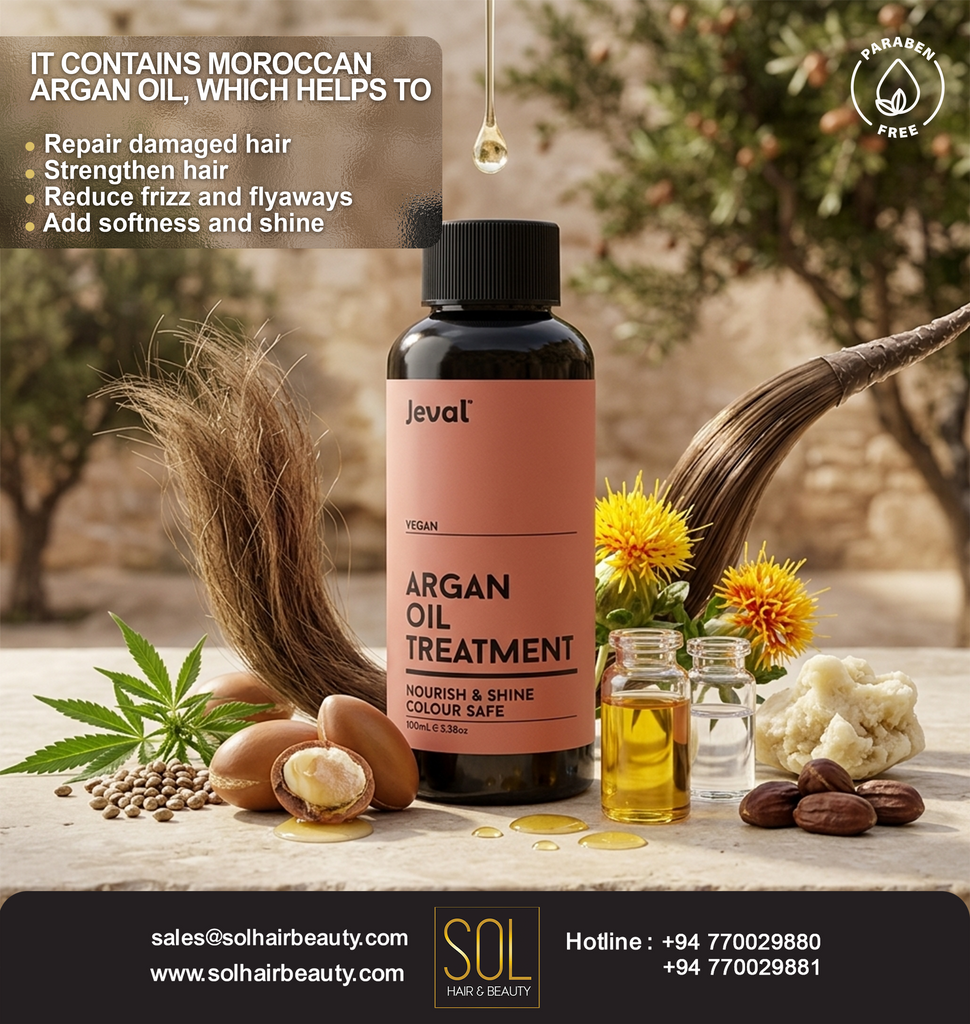 Jeval Infusions - Argan Oil Treatment 100ml – SOL Hair & Beauty